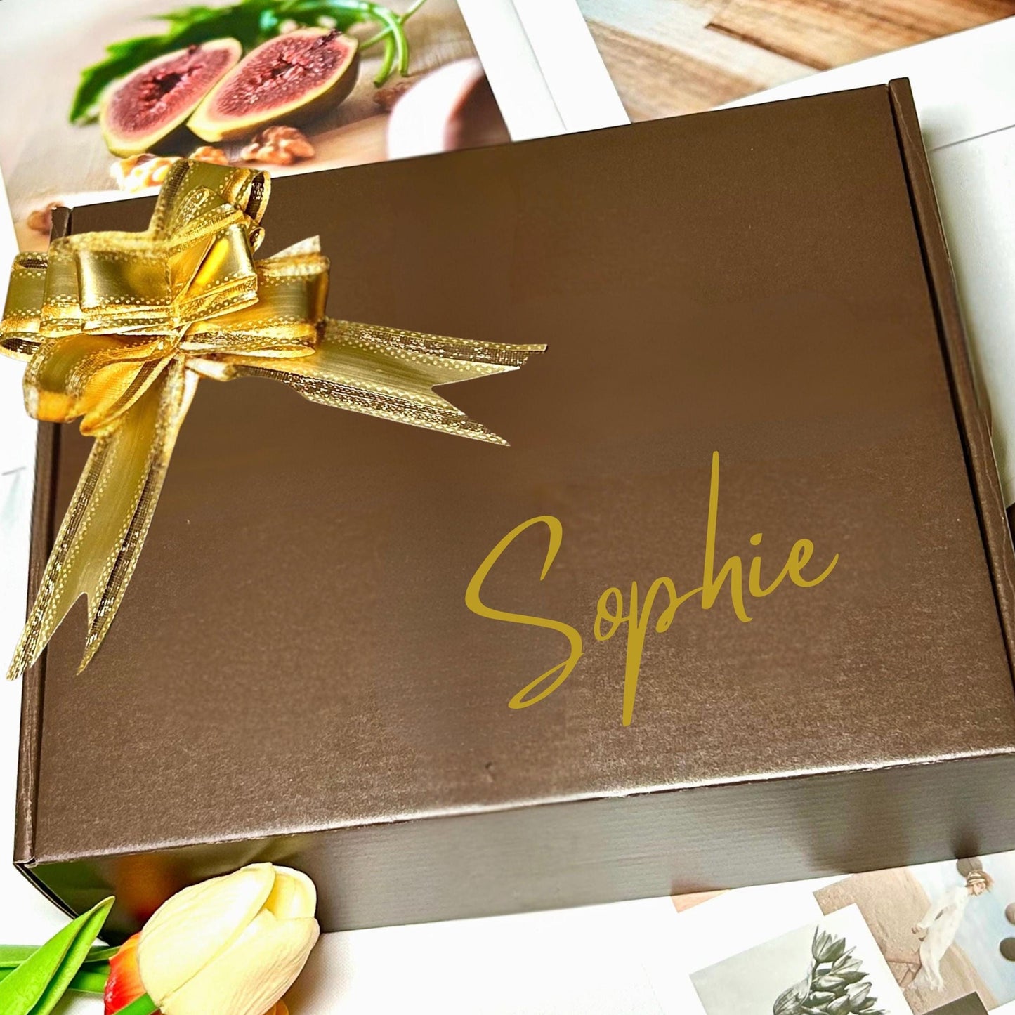 Luxury Personalized Gift Box for Her Self care hamper with Purse for Birthday Christmas gifting