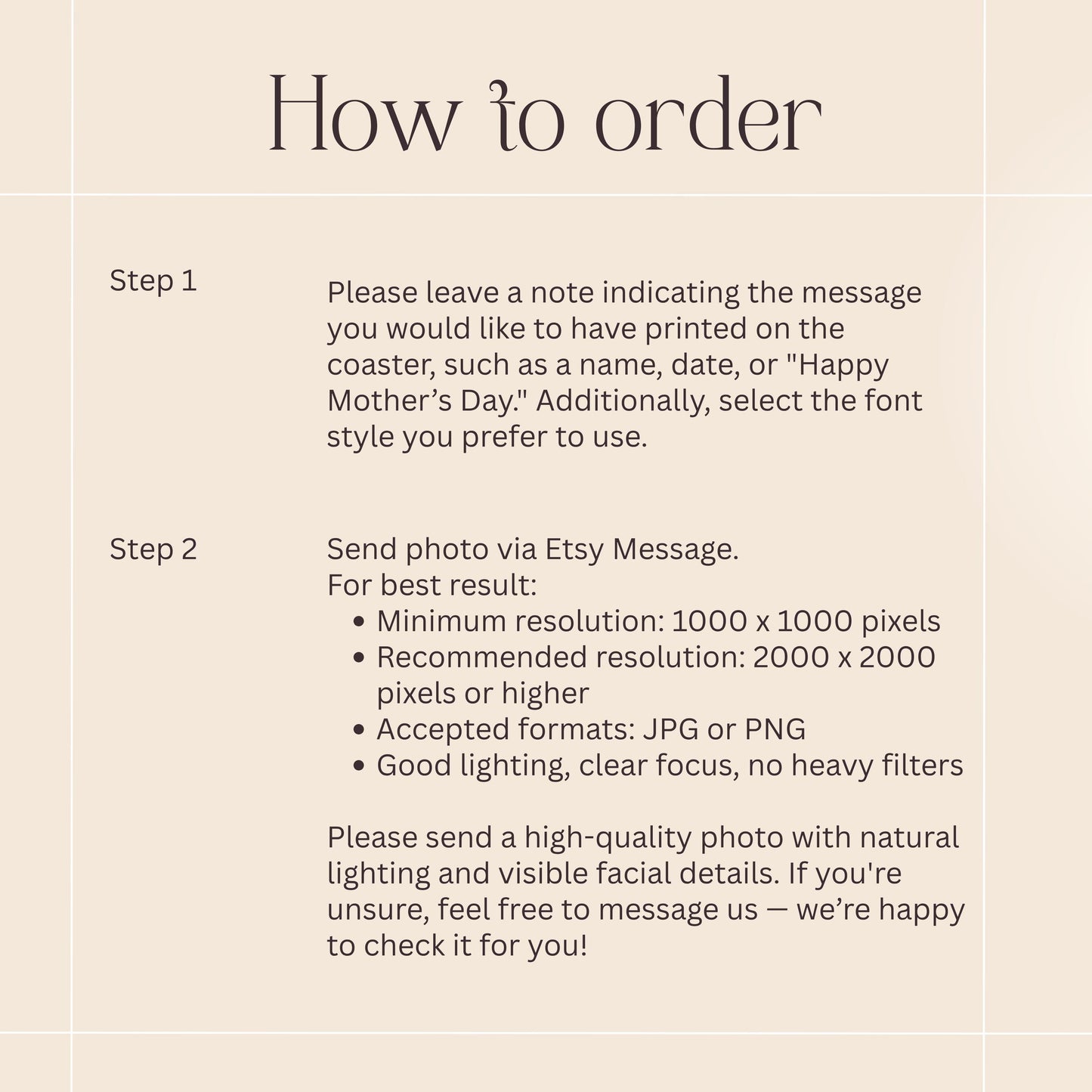 Personalized Photo Coaster Custom photo coaster Keepsake 4”*4” Square Coaster Gift for Wedding, Baby, Pet, Family , Christmas, Birthday